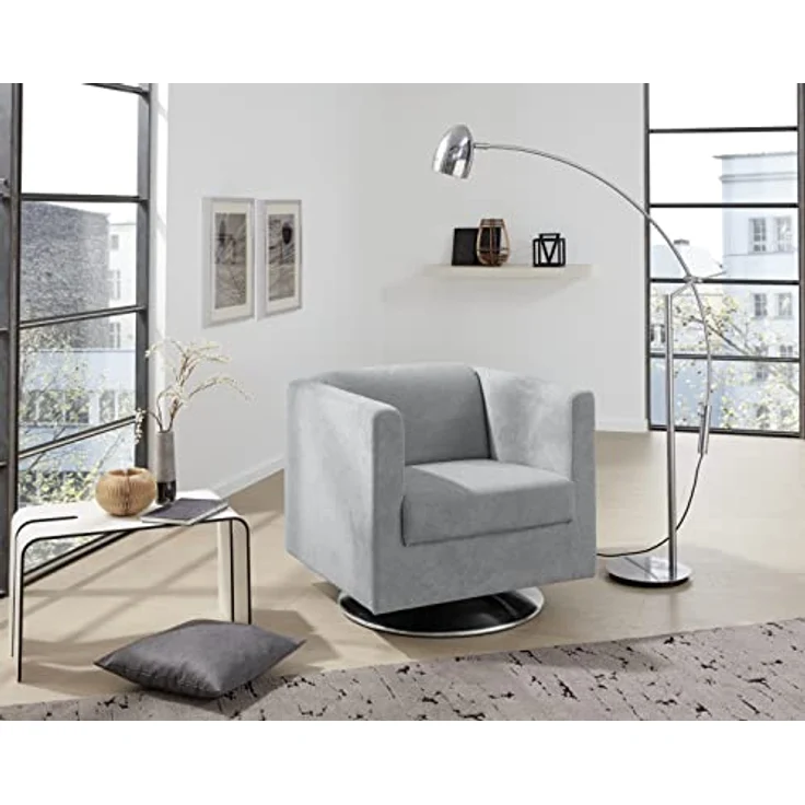 LOOKS by Wolfgang Joop Looks I Designer Sessel mit Federkern, Holzwerkstoff, grau, 72 x 71 x 75 cm – Bild 3