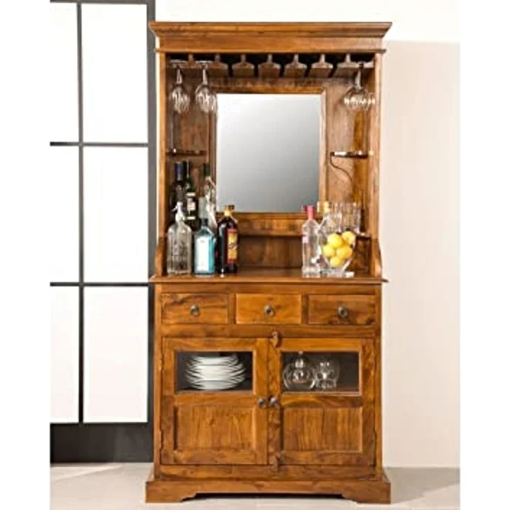 Bar Akazie 97x52x193 honig lackiert OXFORD #0443 – Bild 4