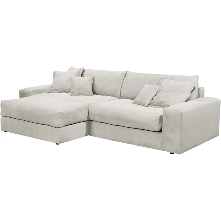 Ecksofa Kamil von Ed Exciting Design im Fjord Cordbezug mit optionalem Hocker – Bild 3