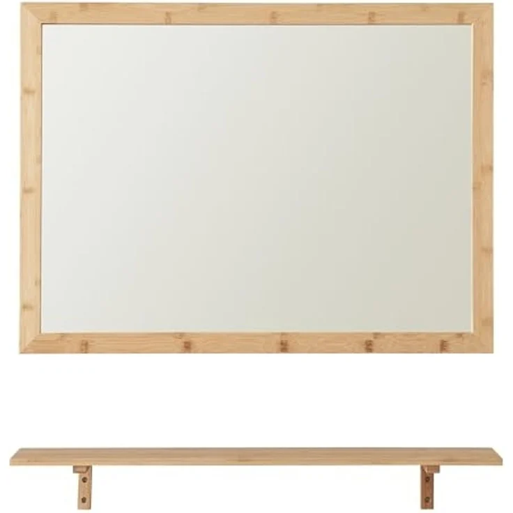 Wandspiegel mit Regal im Set Boksereys Bambus Natur [en. casa] – Bild 5