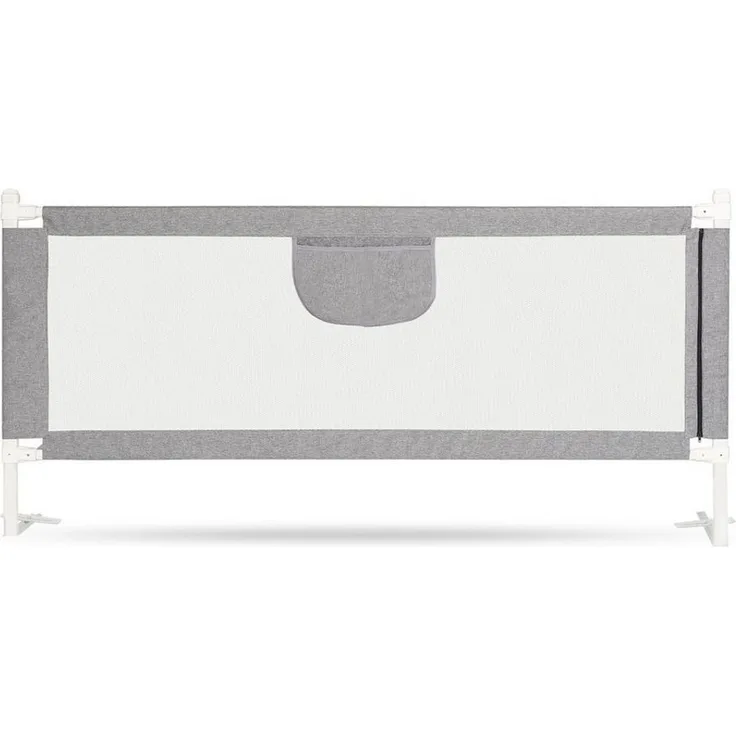 Clanmacy Bettschutzgitter Bettgitter, Bettgitter, Kinderbettgitter für Kinder, Babybettgitter (klappbar, tragbar, Kinderbettschutzgitter, Fallschutz 150-200cm), aus Metall