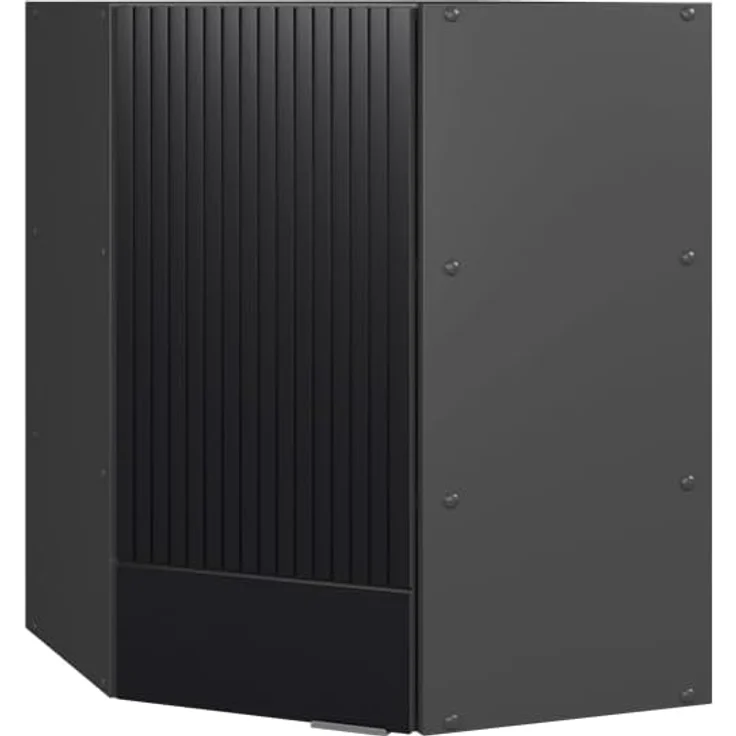 Eckhängeschrank Fame-Line Schwarz gestreift 57 cm Vicco – Bild 1