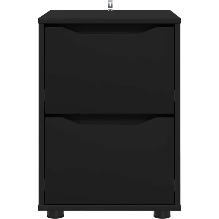 vidaXL Aufbewahrungsschrank 40 x 48 x 57 cm Holzwerkstoff Schwarz 888838 – Bild 6