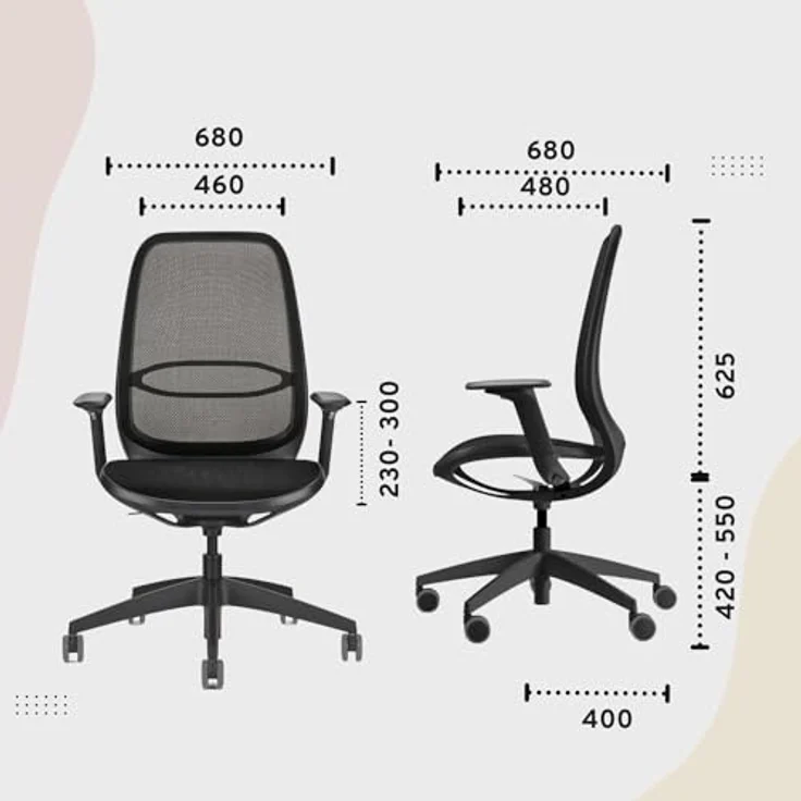 sedus Bürostuhl se:air: Bürostuhl aus Netzmembran mit Mulitfunktionsarmlehnen, (automatischer Gewichtsanpassung und Lordosenstütze, Zeitloses und filigranes Design) – Bild 4