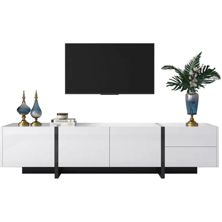 HAUSS SPOLE TV-Schrank TV-Lowboards TV Schrank Fernsehschrank TV-Tisch (mit Türen und Schubladen) modernes Design – Bild 4