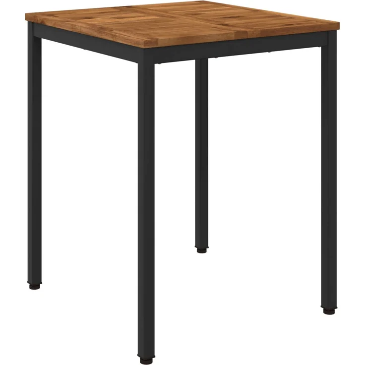 vidaXL Gartentisch NAARDEN Natürlich und Schwarz 60 x 60,5 x 75 cm 901304 – Bild 2