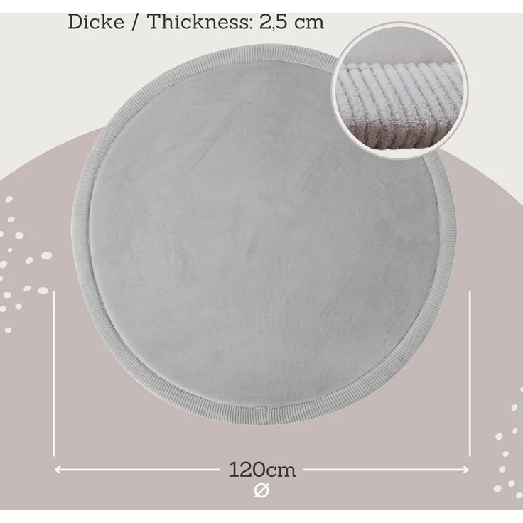 Hakuna Matte Kinderteppich mit Memory-Schaum, dicke & weiche Spielmatte 2,5 cm, Krabbelmatte, Höhe: 25 mm, Extra weich, Roll-_oder_faltbar, Hypoallergen, Schaumstoff – Bild 3