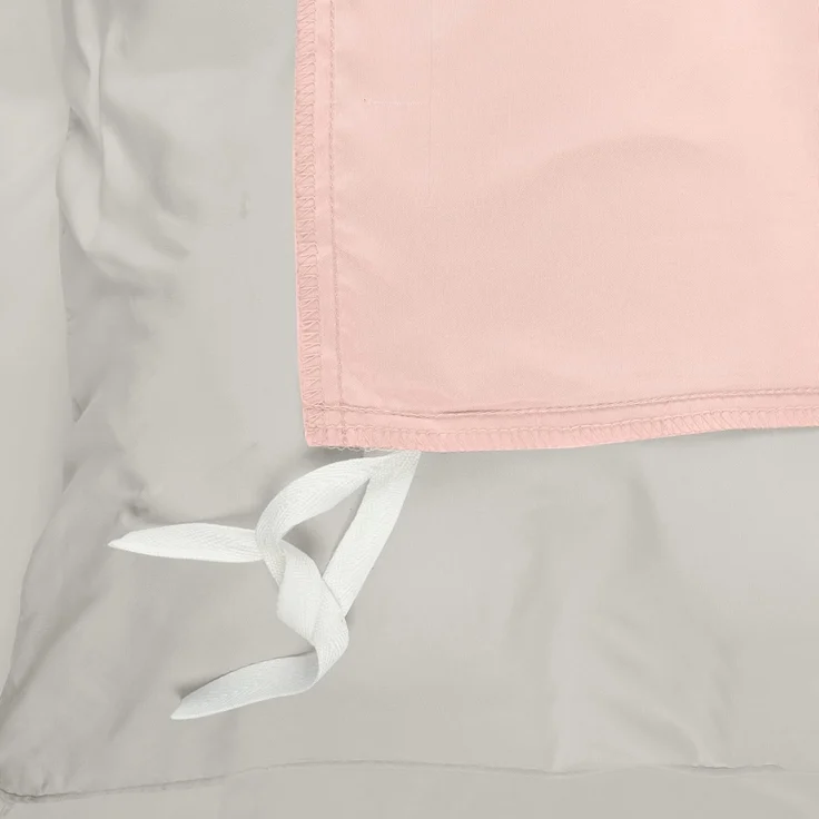Utopia Bedding Bettwäsche 200x200 Set - Mikrofaser Bettbezug 200x200 cm + 2 Kissenbezüge 80x80 cm - Grau/Rosa – Bild 4