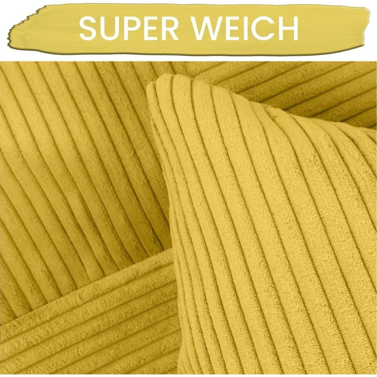 Amilian Kissenhüllen - 4er Set Kissenbezug, Kissenbezüge - Zierkissenbezüge, (4 Stück), 40x40 cm, Kissenhülle für Sofakissen, Dekokissen, Zierkissen, Kissen – Bild 2