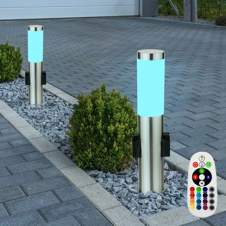 Elegante RGB LED Stehleuchte für den Außenbereich – Bild 6