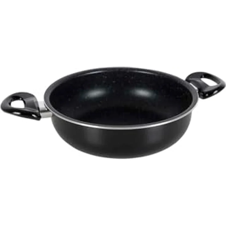 Gimex Black Line Kochtopfset 7 TLG. Aluminium Kochgeschirr Campinggeschirr mit Antihaft-Beschichtung, Induktion geeignet, Black Design – Bild 3