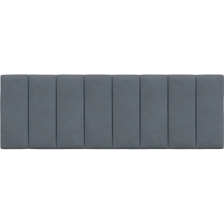 vidaXL Kopfteil-Kissen Dunkelgrau 140 cm Samt 374670 – Bild 5