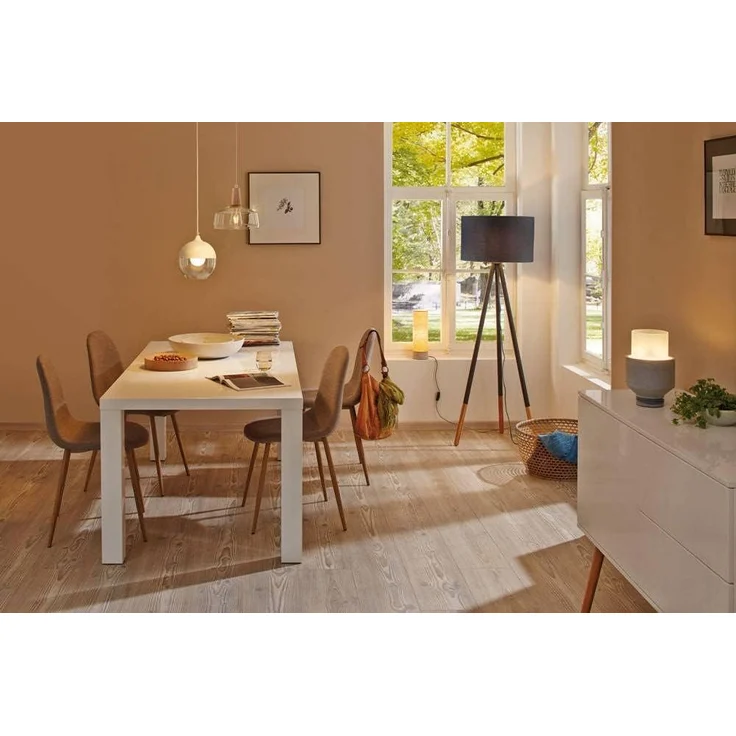 Paulmann No. 79633 Stehleuchte Neordic Rurik Grau, Holz E27 – Bild 5