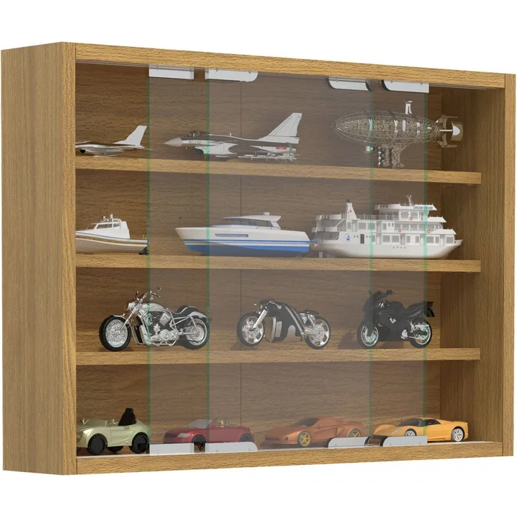 VCM Wandvitrine Agisa 918275 Buche H. 40 x B. 57 x T. 10 cm