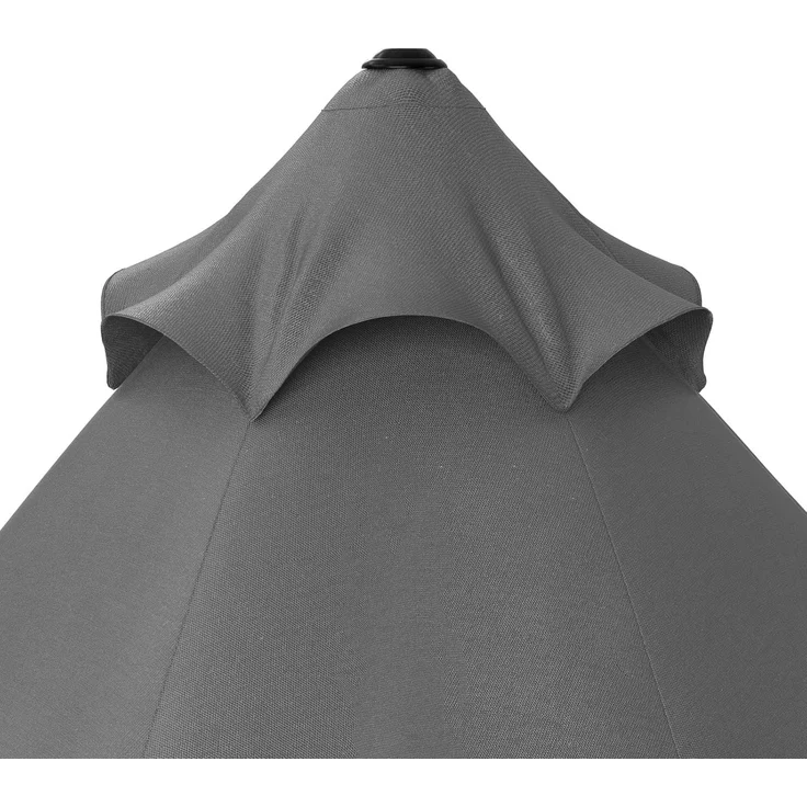 Kingsleeve® Sonnenschirm ohne Gestell, UV Schutz 80+, Alugestell / Polyester dunkelgrau, Ø 330cm – Bild 5