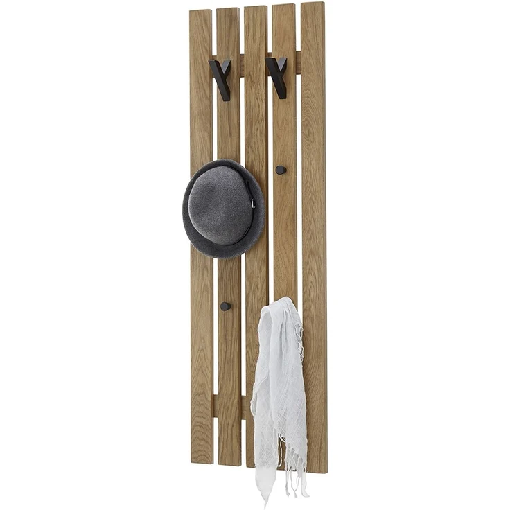 Garderoben-Set >BANTRY< in naturfarben, Eiche massiv geölt - 88x45x30cm (BxHxT) – Bild 5
