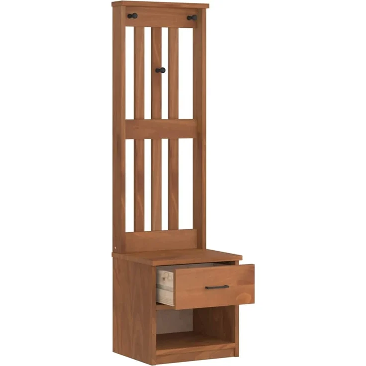 vidaXL Garderobenständer SANDNES 45x40x159,5 cm Massivholz Kiefer 4010481 – Bild 4