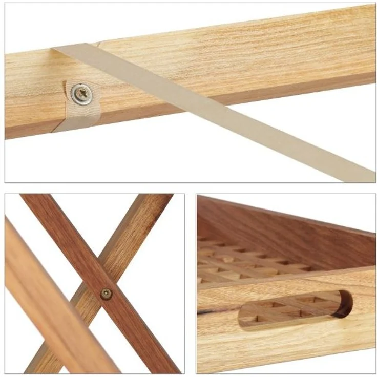 Tabletttisch klappbar Walnuss 10021316 – Bild 7