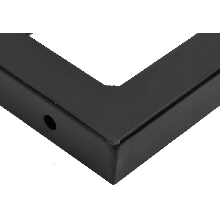 vidaXL Waschtischplatte mit Halterung Stahl und Massivholz Eiche 3302581 – Bild 10