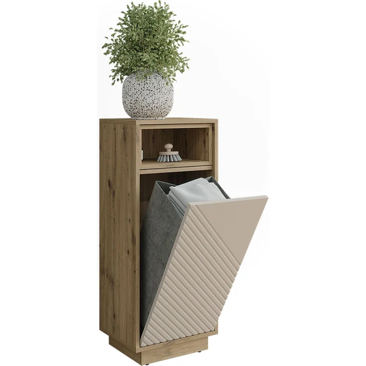 Wäscheschrank Beatrice Cashmere/Artisan-Eiche 38 x 93 cm Vicco – Bild 6