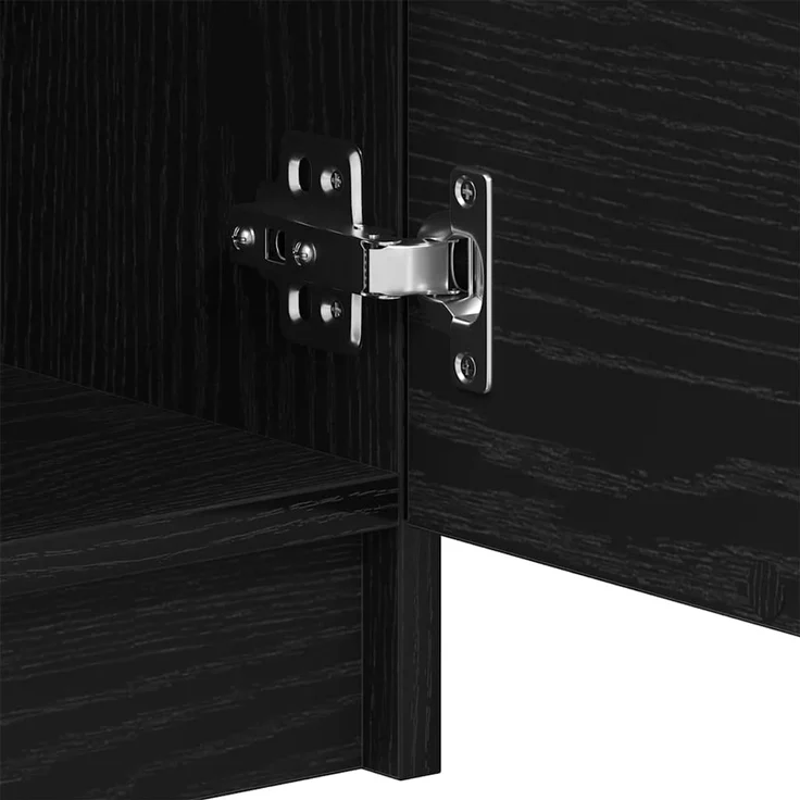 vidaXL Sideboard Schwarz Eichen-Optik 60 x 30 x 70 cm Holzwerkstoff 862739 – Bild 9
