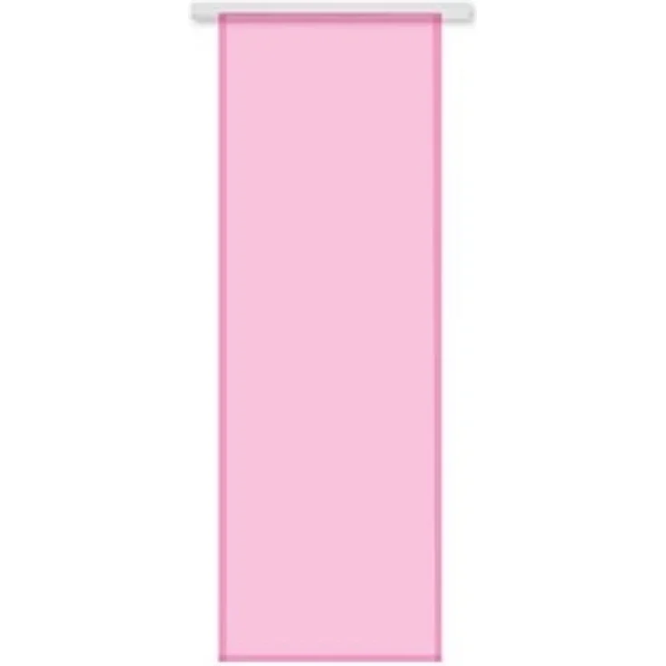 Transparenter Flächenvorhang Voile 60x245 cm wahlweise mit und ohne Technik, schlichte und stilvolle Fensterdekoration in vielen verschiedenen Farben erhältlich (pink - neonpink / ohne Technik) – Bild 6