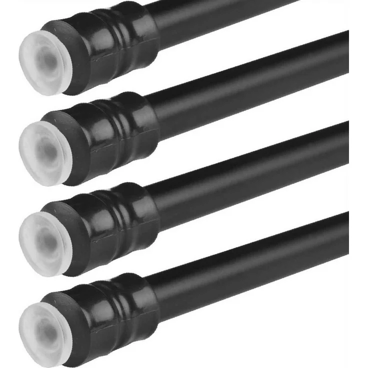 Bestlivings Klemmstange mit Schraubtechnik ausziehbar, kein Bohren und kein Kleben Schwarz 40-60 cm (4er Pack) – Bild 4
