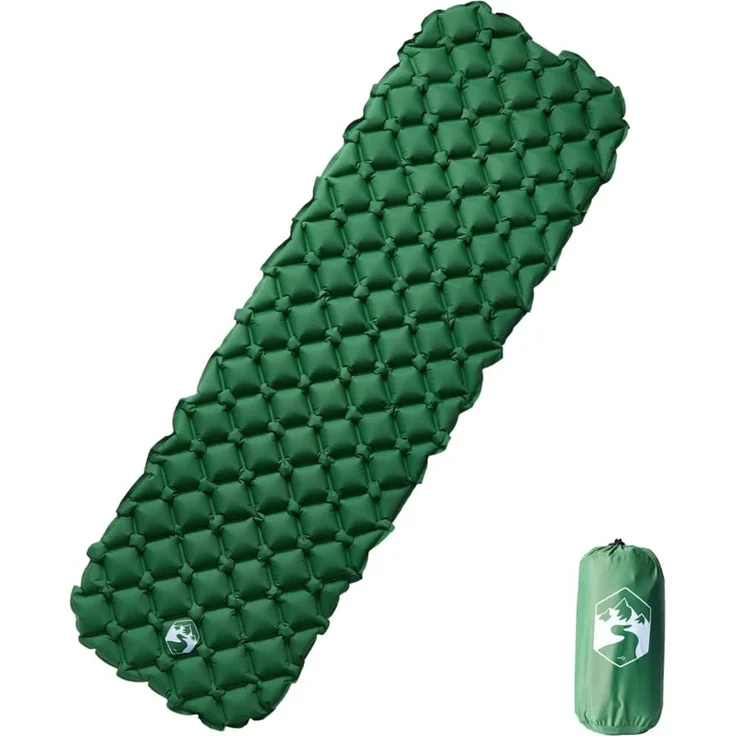 vidaXL Aufblasbare Isomatte Grün 190x58x6 cm 4007116 – Bild 1