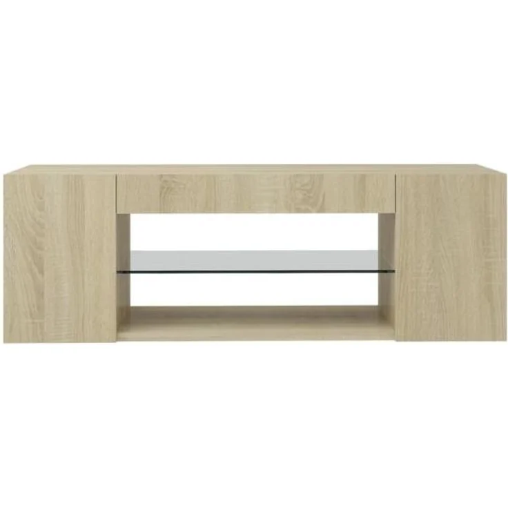 vidaXL TV-Schrank mit LED-Leuchten Sonoma-Eiche 90x39x30cm 804241 – Bild 7