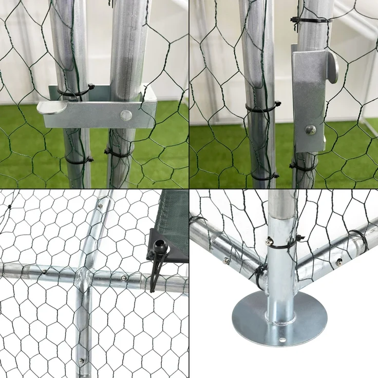 Freilaufgehege Wels mit Sonnendach 3x6x2 m [pro. tec] – Bild 5