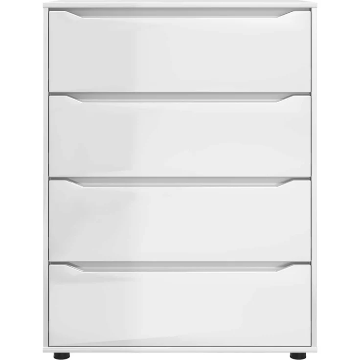 vidaXL Stauraumschränke 80 x 48 x 105 cm Holzwerkstoff Hochglanz Weiß 3406229 – Bild 8