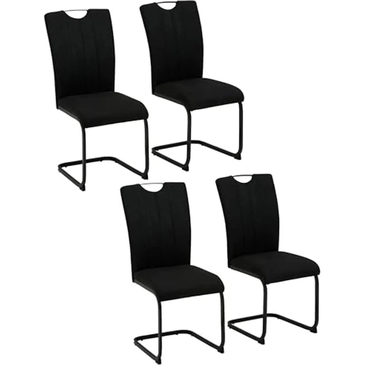 Home affaire Freischwinger Napoli (Set, 4 St), Vintage-Mikrofaser Bezug, Belastbarkeit bis 130kg, im 2er oder 4er Set – Bild 1