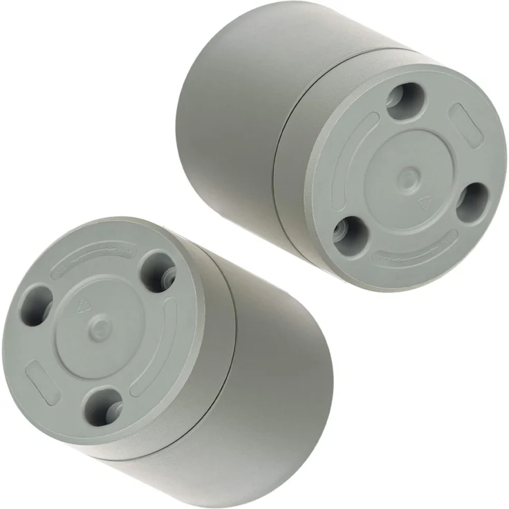 KADAX AURA 200 Recycling-Blumentopf mit Untersetzer, graugrün, 2er-Pack – Bild 7