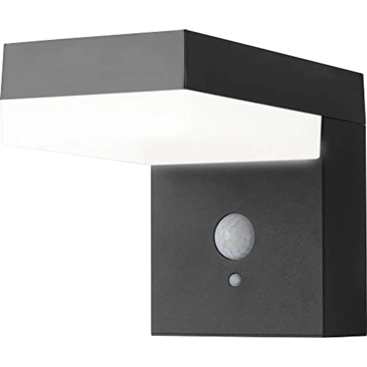 sygonix SY-4715526 Solarstrahler mit Bewegungsmelder, 6 W, 600 Lumen, neutralweiß, schwarz, wetterfest, IP44, 3 Modi – Bild 1