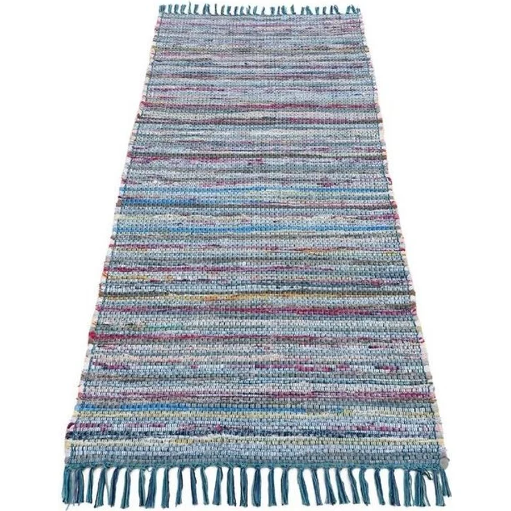 carpetfine Teppich Kelim Chindi, Wendeteppich, rechteckig, Höhe: 6 mm, handgewebt, Fleckerlteppich mit Fransen, auch vielen in Läufergrößen – Bild 4