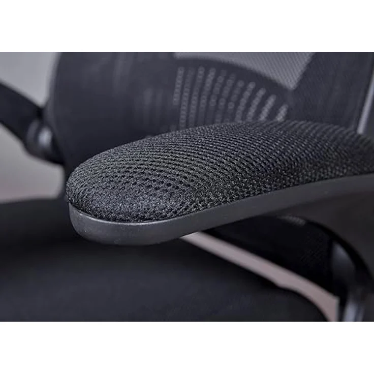 MID.YOU Drehstuhl „Mid.you“, Schwarz, Textil, verstellbar, 68-65x114-122 cm, ideal für Arbeitszimmer – Bild 5