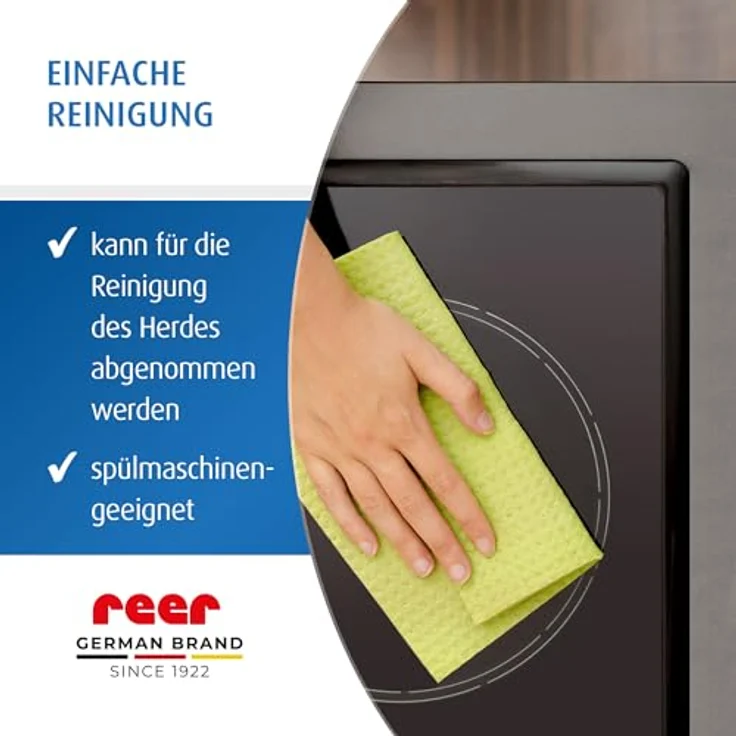 Reer Herdschutzgitter CLASSIC zum Klemmen aus Edelstahl, extra sicher, für 99% aller Küchen geeignet, silber – Bild 9