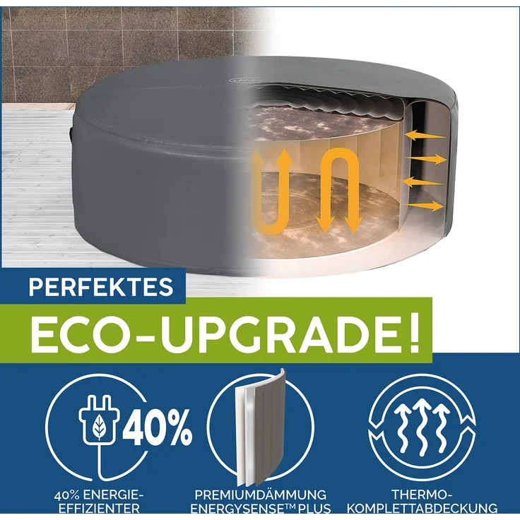 LAY-Z-SPA® Xtras EnergySense™ Plus Thermo-Komplettabdeckung Ø 236 x 71 cm, rund – Bild 3