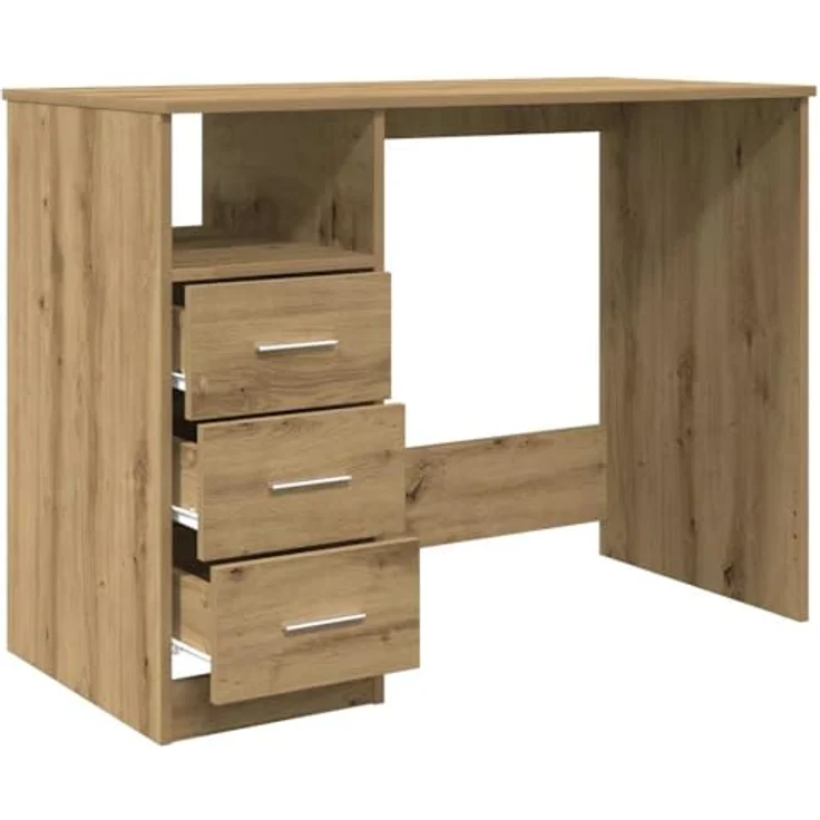 vidaXL Schreibtisch Artisan-Eiche 102x50x76 cm Holzwerkstoff 855853 – Bild 7