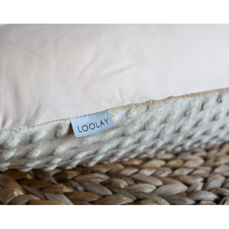 Loolay Seitenschläferkissen BEIGE Baumwolle/ MINKY Schwangerschaftskissen Stillkissen M/L o. L/XL, WEICH oder EPS Kügelchen Füllung, 170 oder 190 cm SIZE-Standard, Stillkissen + Kissenbezug abnehmbar mit Reißverschluss!, LOOLAY® 100% Europäische Stoffe... – Bild 2