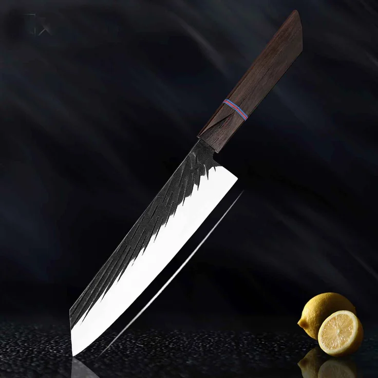 Mehrzweck Kochmesser Set- 8 Universalmesser, die unverzichtbaren, professionellen Küchenmesser Edelstahl mit sehr schön geformten eckigem Griff – Bild 10