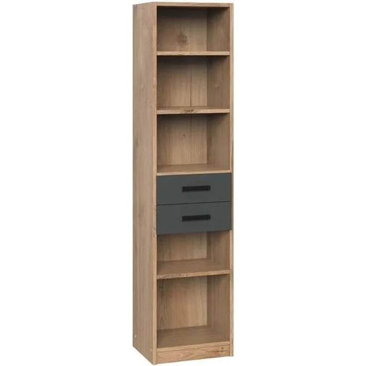 Regal Lakewood / Liverpool, Holzwerkstoff, Holzfarben, 47 x 198 x 38 cm