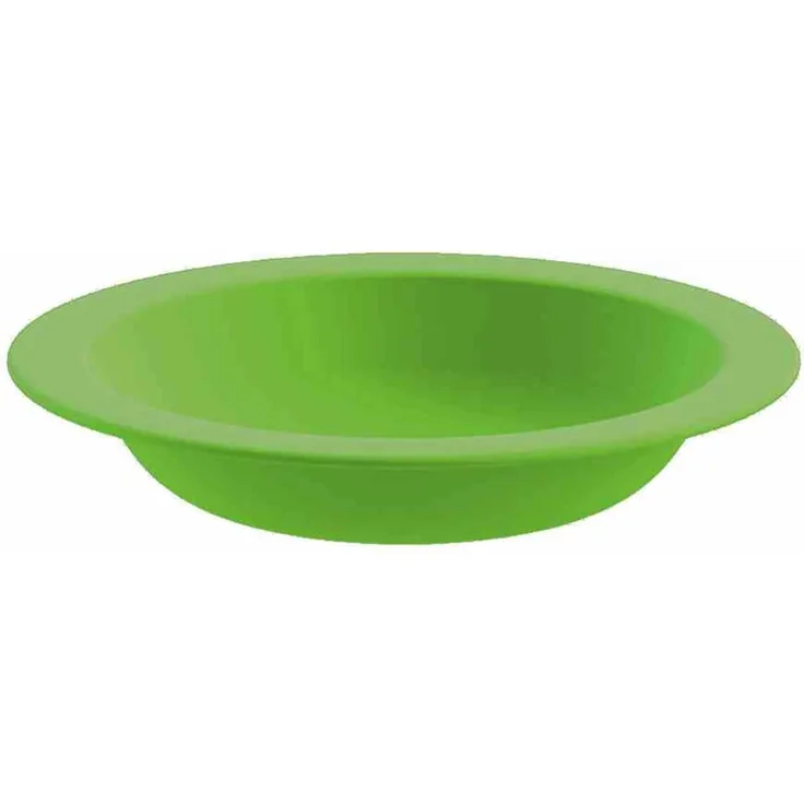 Teller 21,5 cm tief grün aus Kunststoff