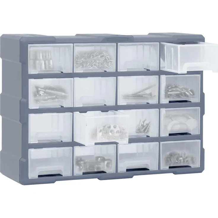 vidaXL Multi-Schubladen-Organizer 16 Schubladen 52x16x37 cm 149602 – Bild 3
