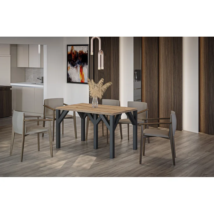 Esstisch Dunaj 130-405cm (Craft Eiche) – Bild 4