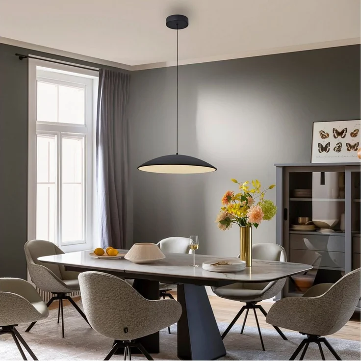 SCHÖNER WOHNEN-Kollektion LED Pendelleuchte LENTE, Memoryfunktion, LED fest integriert, Warmweiß, SCHÖNER WOHNEN Kollektion, Downlight – Bild 2