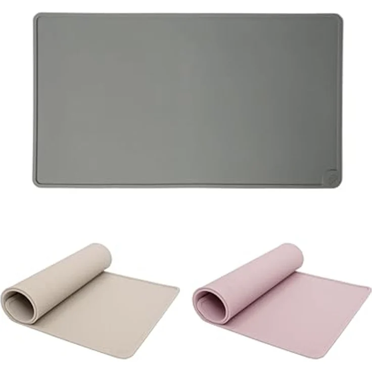 LucyBalu Napfunterlage SQUARE (50 x 29 cm), für Katzen, verschiedene Farben, lebensmittelechtes Silikon – Bild 1