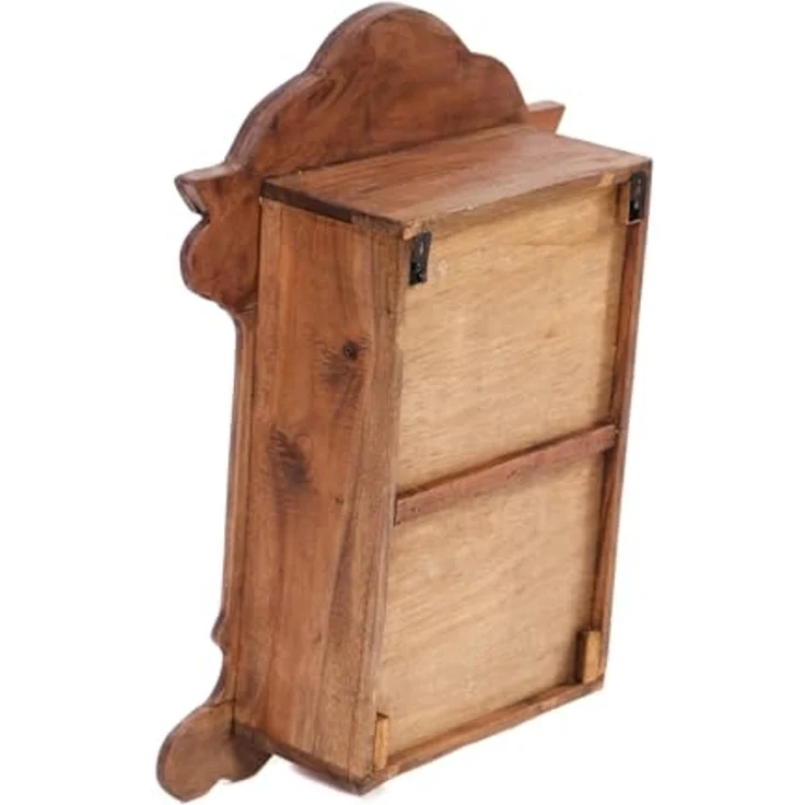 DESIGN DELIGHTS Wandregal HOLZ WANDREGAL "ANELLO", Altholz massiv, 62 cm, antikes Hängeregal – Bild 5