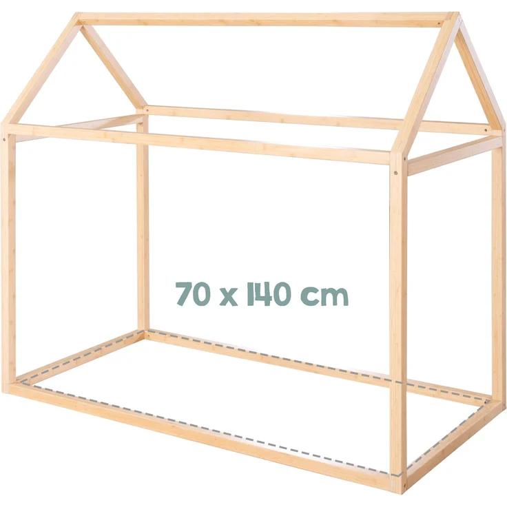 roba Hauslounge - aus Bambus-Holz - FSC zertifiziert - HxBxT: 134 x 77 x 146 cm - Natur – Bild 5