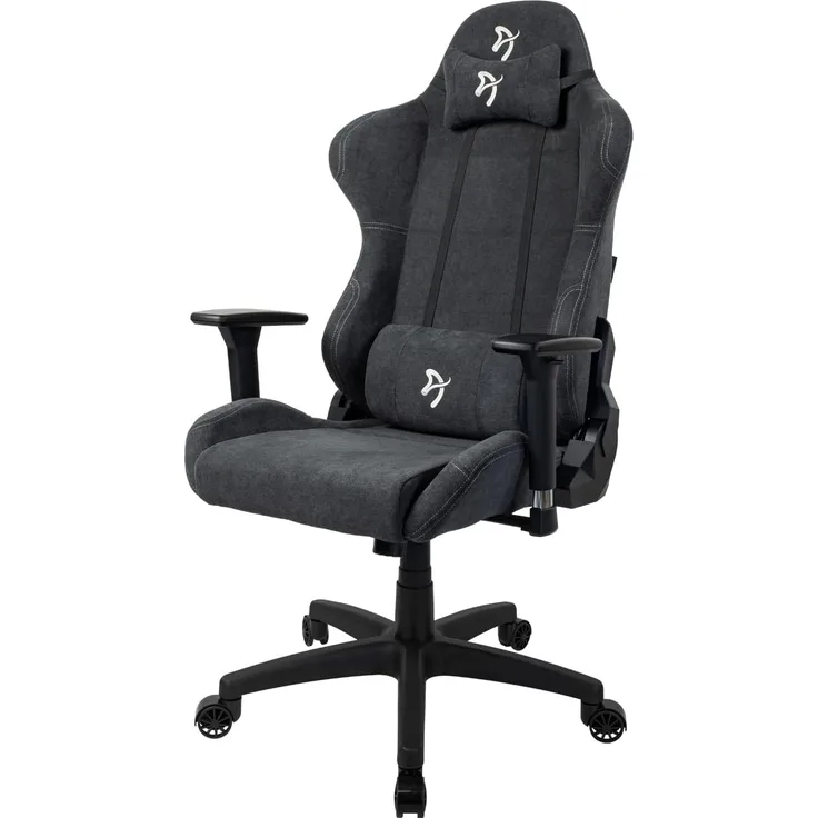 Arozzi Torretta Soft Fabric, Gamingstuhl, Büro Stuhl - Stoff - Bis zu 100 kg, dunkelgrau